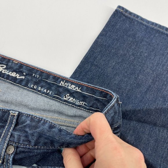 Eddie Bauer Jeans 14 Womens Straight Leg Natural Denim Blue Casual Plus Preppy - Picture 10 of 16